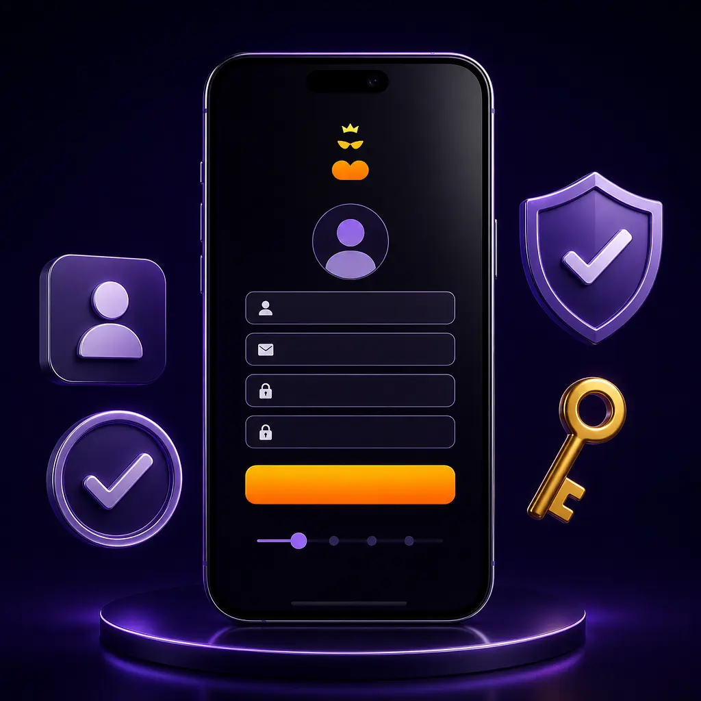 Spingranny mobile app registration steps on iOS and Android showing sign up form and account creation process